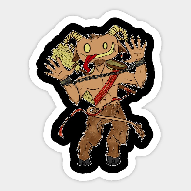 The Krampus Sticker by VintageGrim